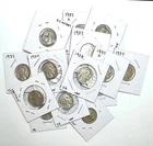 Buffalo Nickels w/ Various Dates and Conditions (1 coins) Circulated