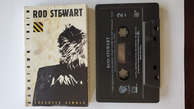 Rod Stewart - Downtown Train Cassette Single Music Rock Roll Vintage Crazy Horse