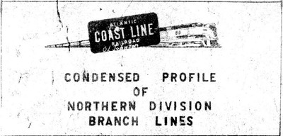 Atlantic Coast Line 1958 Northern Division Branches - PDF auf CD - RailfanDepot