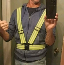 Apace Vision Neon Yellow Reflective Safety Vest Adjustable and Elastic 1-Pack