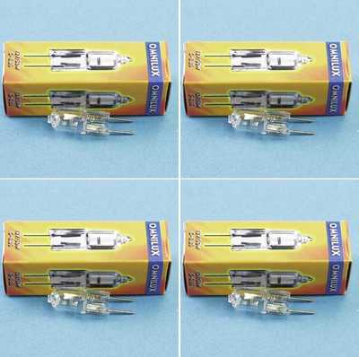4 x 12V 50Watt JC G-6,35 Gx-6,35 Gx6,35 Studio Halogen Stiftsockel Lampe OMNILUX