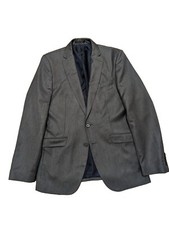 ZARA Man Gray 2 Button Gray Blazer Jacket Coat Preppy Size 42 Men's