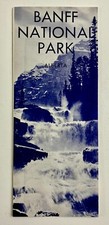1964 Banff National Park Alberta Canada Vintage Official Govt Map Guide Brochure