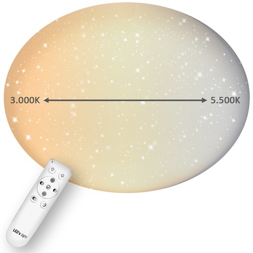 LED's Light Maan Plafondlamp voor de Slaapkamer - Dimbaar met afstandsbediening - 40 cm - Plafonniere - Plafonnieres - Plafondlampen - Plafond lamp LED's Light Maan Plafondlamp voor de Slaapkamer - Dimbaar met afstandsbediening - 40 cm - Plafonniere - Plafonnieres - Plafondlampen - Plafond lamp