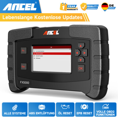 ANCEL FX5000 OBD2 KFZ Scanner Diagnosegerät All System Oil EPB ABS für Jaguar DE