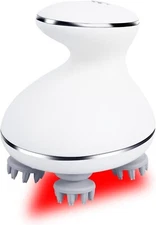 Electric Head Massager Waterproof,with 4 Detachable Massage Heads,Wireless