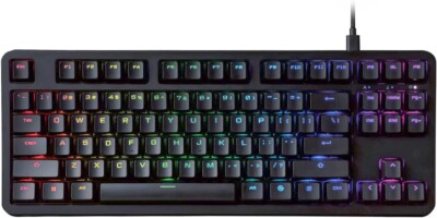 Elecom Gaming Keyboard V Custom VK310 Tenkeyless RGB - Silver Linear Switches
