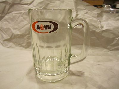 A & W Root Beer - Medium Glass MUG, 5-3/4'' Tall 