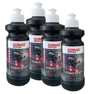 Sonax Profiline Ultimate Cut (Cut 6+ Gloss3) (4 x 250ml Bottles) Made in Germany