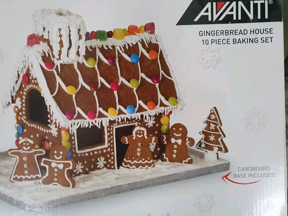 Avanti Gingerbread House 10 Piece Set Includes Base Board - image 2 of 4