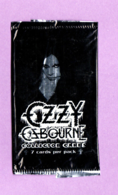 Ozzy Osbourne-Empty Trading Card Pack Wrapper-No Card-2001 NECA