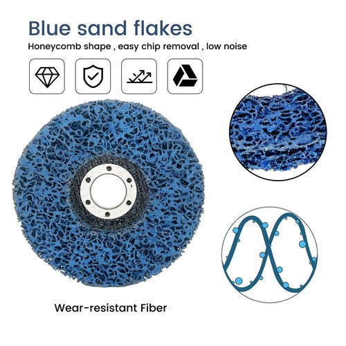 5-100x Rostio CSD Scheibe CBS Grob-Reinigungsscheibe Winkelschleifer 100mm Blau - Bild 5 von 19