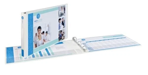NEW! Avery #72124 11" x 17" White Binder w/1" Slant Rings, 250 Sheet Cap., 2/$25 - Image 2 of 4