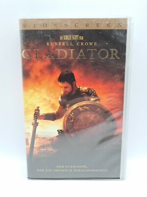 Gladiator VHS Kassette Russell Crowe Widescreen 2000 Film Vintage 