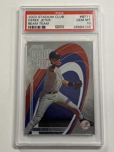 2003 Stadium Club Derek Jeter #BT11 Beam Team Yankees HOF PSA 10 Gem Mint