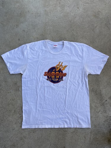 Supreme Fire USA Tee F/W 17 Sz XL White 
