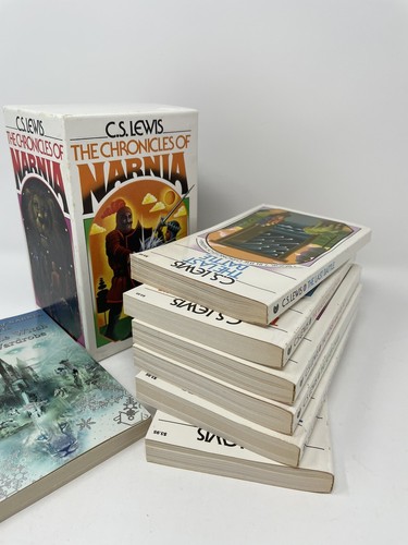 The Chronicles of Narnia C.S. Lewis 1970 6 Vol Paperback Box Set *MISSING 1 BOOK - Picture 8 of 12