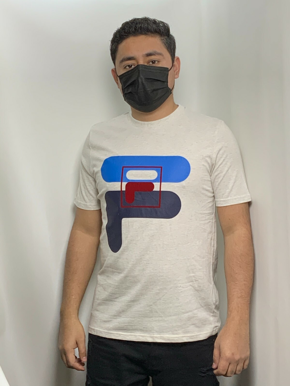 T shirt uomo Fila panna blu navy rosso bianca firmata manica corta