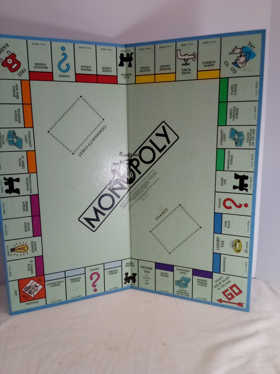 モノポリーページ Rare Vintage 1957-1960 Monopoly Board Game Patent Ref 711