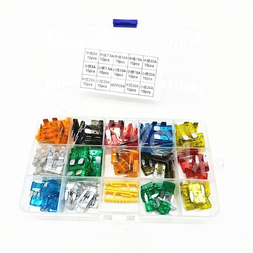 140pcs Car Blade Fuse Assortment Kit Mini Blade Fuse Medium for Auto Truck Boat - Picture 5 of 13