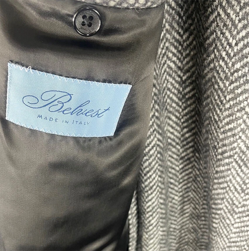 Belvest на заказ серый шерсти пальто размер 50 M/L Mod.PT1145 сделано в Италии €2500 - Изображение 4 из 4