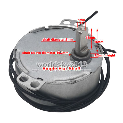 AC5V 6V 9V 12V 24V 110V 220V Plastic Gear Synchronous Reduction Gear Motor TYC1 - Picture 3 of 8