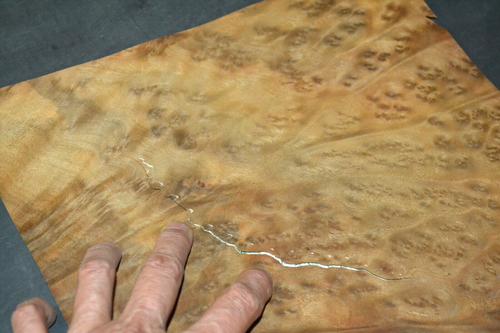 Camphor Burl Raw Wood Veneer Sheet 12 x 12 inches 1/42nd thick 4672-81 - Picture 7 of 10