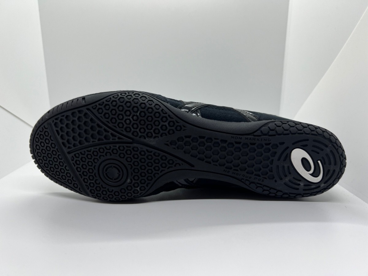 asics Boxing Wrestling Shoes Black Black Line Black 1083A001 New