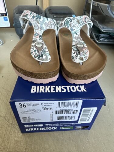 PICK SIZE - Birkenstock Gizeh BS PAISLEY LIGHT ROSE Regular Fit Sandal - Picture 5 of 10