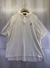 Vintage La Mode Mens Ivory Golf Polo Short Sixe XXL Made In USA-6307