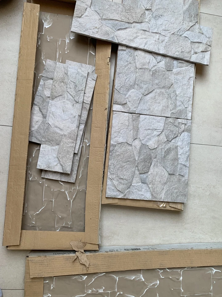 Wand Fliesen Steinoptik Terranova Farbe Sand 32 x 89 cm / 9 Fliesen - Bild 2 von 4