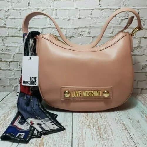 LOVE MOSCHINO WOMENS HANDBAG SCARF SET IDEAL GIFT SUMMER LOOK BNWT FREE UK P P