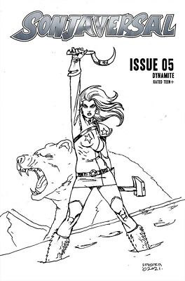 Sonjaversal #5 1:20 Incentive Joseph Michael Linsner Black & White Cove Dynamite