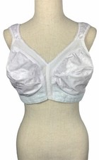 38D Playtex Womens Comfort Strap Wirefree Bra Style 4693 White Light Blue