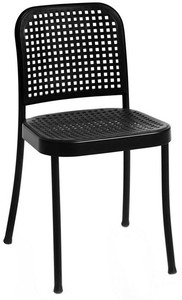 N 04 Chaise De Padova Silver Nero Design Vico Magistretti