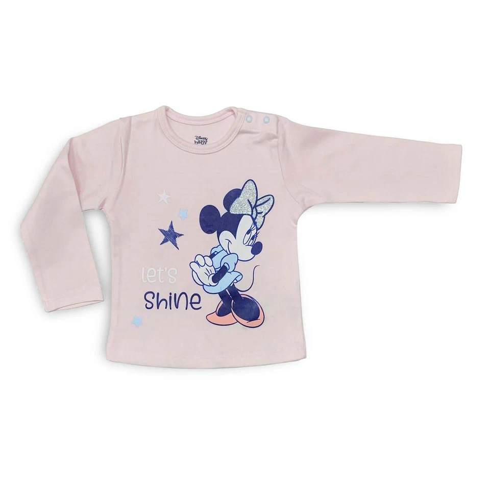 Disney Minnie Mouse Baby Shirt warm Baumwolle Mädchen Langarm 4004