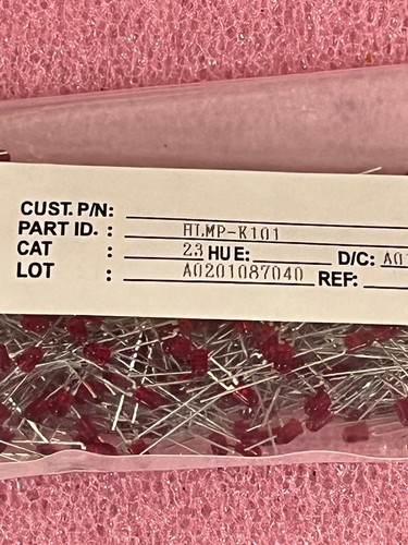 HLMP-K101 RED LED T-100 1.8V 20MA ROUND LENS FAIRCHILD SEMI (LOT OF 25) - Picture 3 of 4