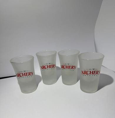 Archers Shot Glass GW Archers Original x 4