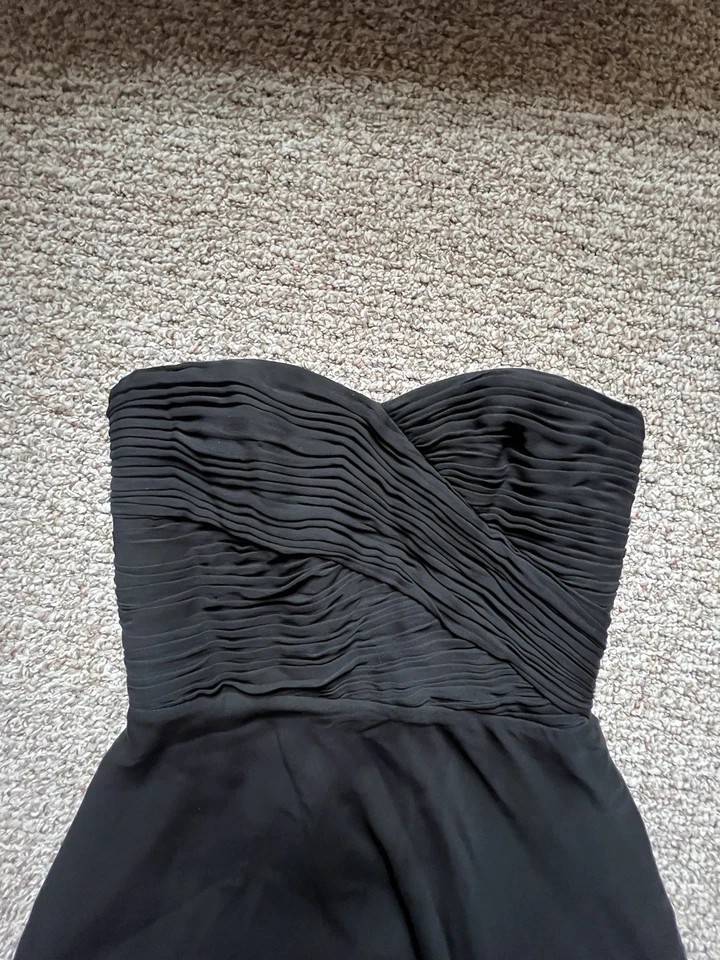 Vestido acanalado sin tirantes etiqueta verde Ralph Lauren Collection para mujer EE. UU. 8 Foto 4 de 4