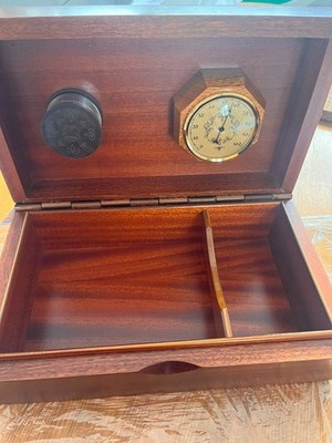 Vintage Brebbia Zigarren Humidor - Hand Made in Italy - Premium Holz Schreibtisch Box