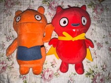 UglyDolls Lucky Bat Vampire  Wage 9in Plush Toys EUC Lot Of 2 Stuffed Animals