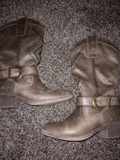 Rampage Women's Cowgirl Boots Faux Leather Size 6