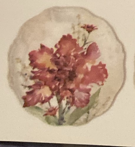 SET di 8 piatti in melamina - 4 disegni floreali romantici 11" nuovi con etichette - Foto 8 di 9