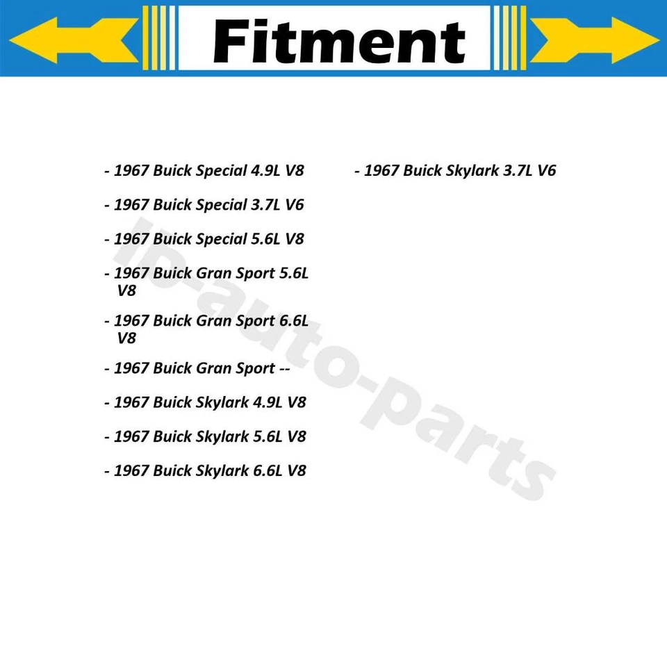 Cable de freno de estacionamiento delantero trasero Dorman 3 piezas para Buick Special 1967 5,6 L Foto 2 de 4