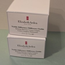 £80 Elizabeth Arden Visible Difference Refining Moisture Cream Complex 75ml X 2