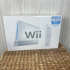 Nintendo Wii Console RVL-001 White Complete in Box CIB Tested, No controllers