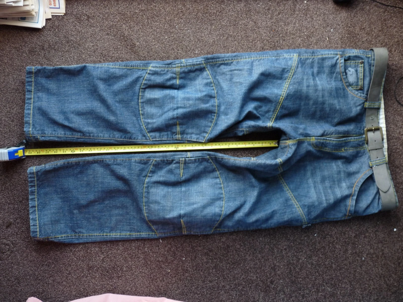 BKS MEN'S DENIM MOTORBIKE TROUSERS WITH KEVLAR, SIZE UK36 REGULAR
Opens in a new window or tab