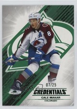 2024-25 Upper Deck Credentials Green 7/25 Cale Makar #42
