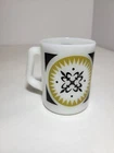 Vintage Federal Glass Company Mug Fleur-de-lis Pop Floral Daisy Anchor Hocking