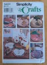 Simplicity Crafts 9484 Kitchen Placemats Cass...